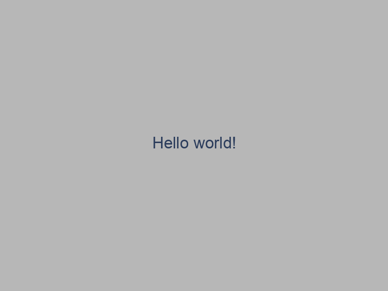 Hello world!